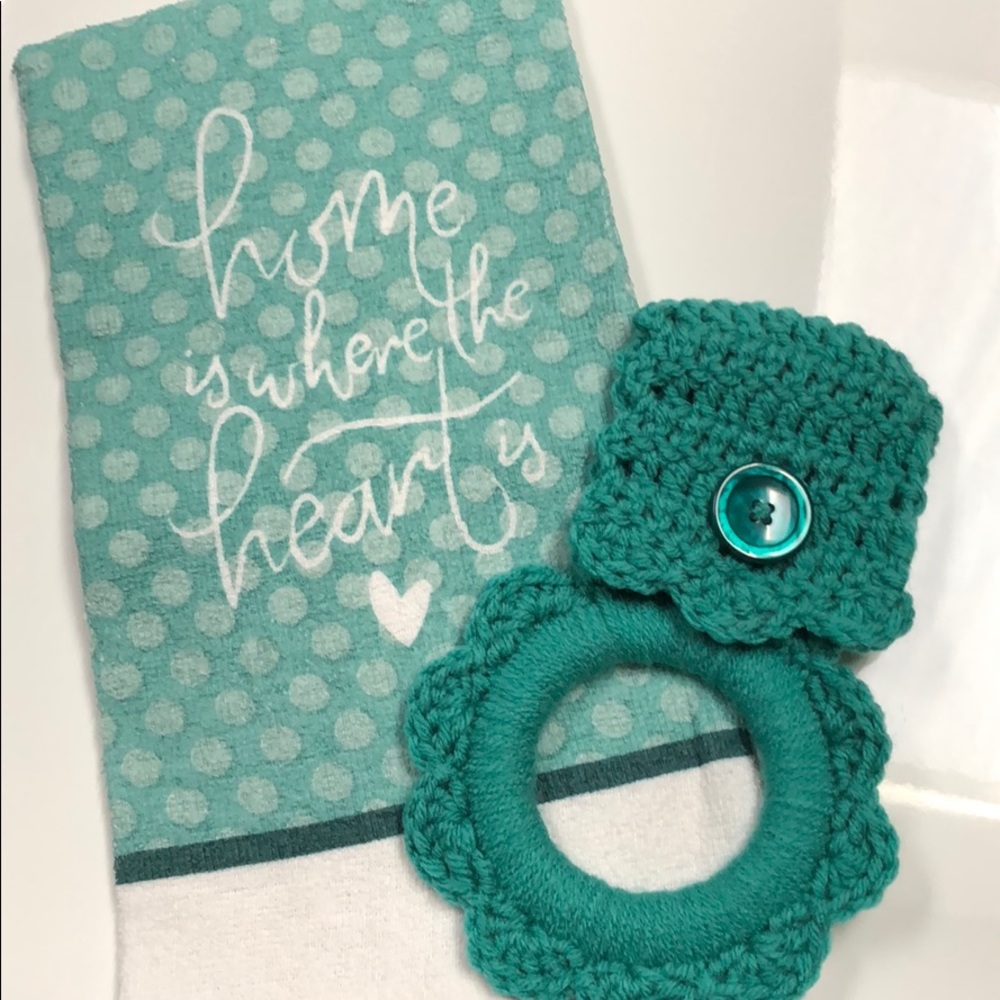 Kitchen towel hanger & kitchen towel